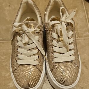 🛑MICHEAL KORS Romey Embellished Platform Sneaker